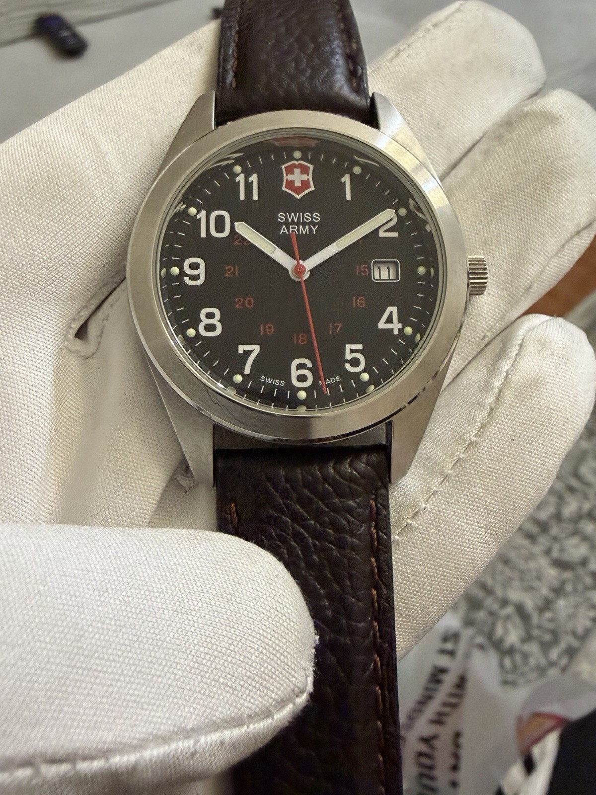 Victorinox Swiss Army Garrison Mil Men’s Watch 241083 – 40mm Black Dial Quartz￼