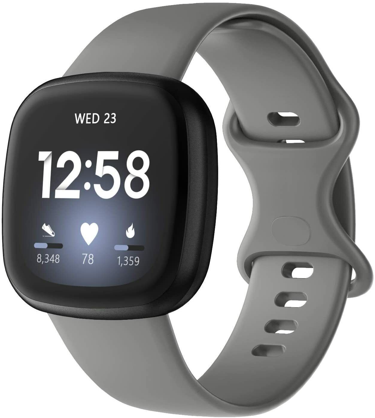 For Fitbit Versa 3/4/Sense Silicone Strap Wristband Replacement Watch Band Sport