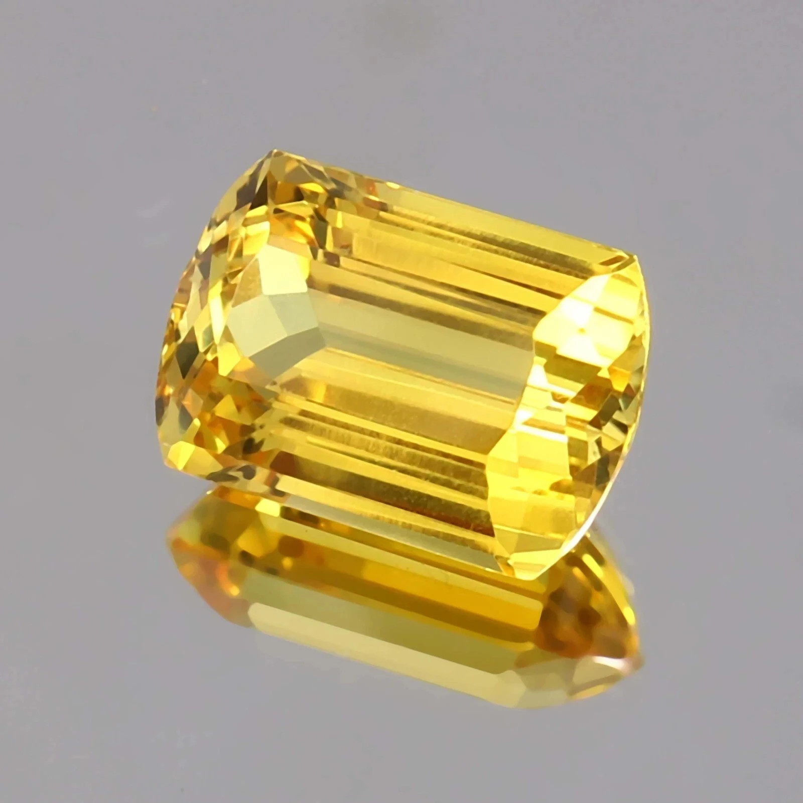 Natural 20 Ct Yellow Sapphire Ceylon Fancy Cut Certified Rare Loose Gemstone