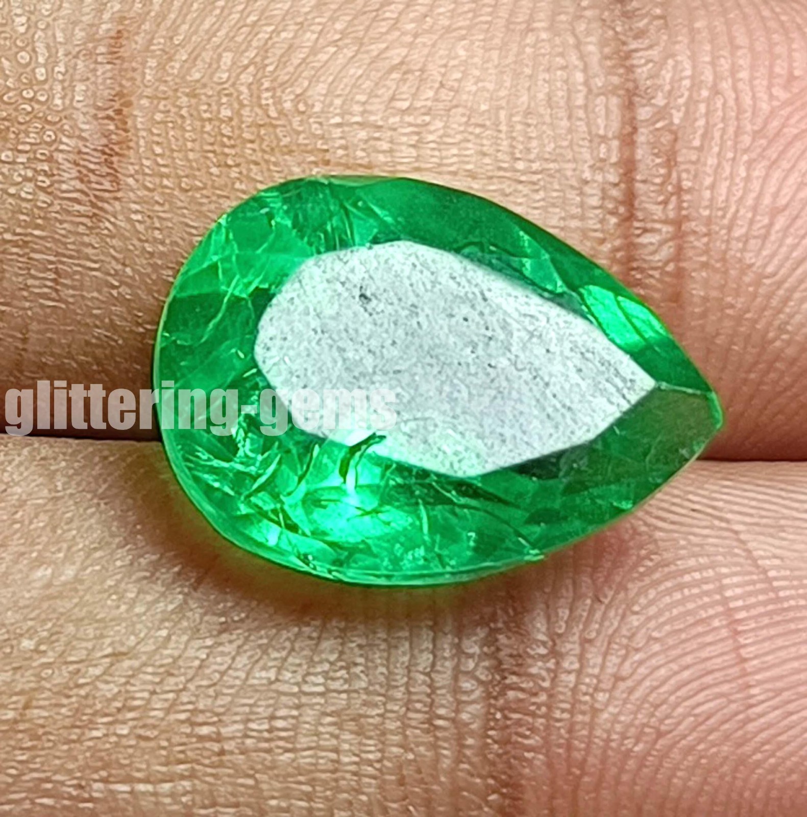 7.00 Ct Natural Colombian Green Emerald Pear Shape IGL Certified Loose Gem 5DNH