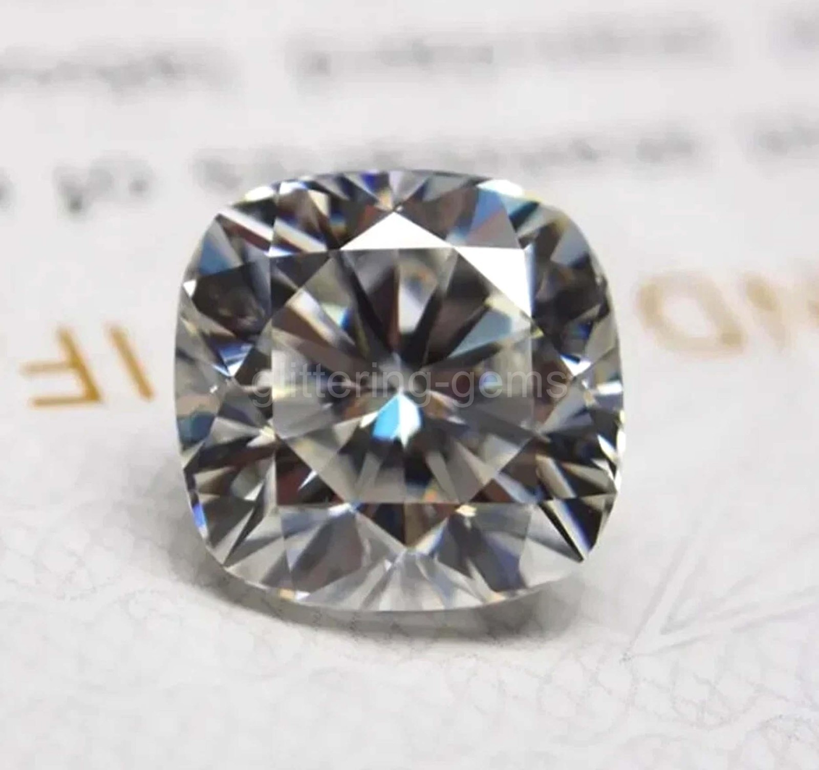 3 Ct Lab-Grown Cushion Cut D Color VVS1 Clarity Certified Loose Diamond 5JSW