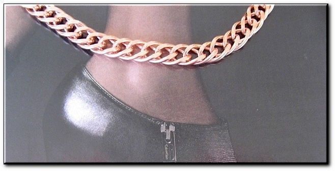 Solid Copper Anklet CA640G -1/4 inch wide – 8 to 11 inch lengths