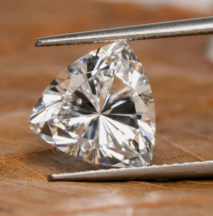 Lab-Grown Loose CVD Diamond 1 Pc Trillion 5 mm D Color IF Clarity Certified