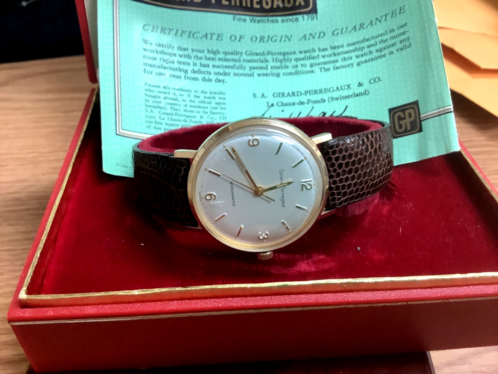 Girard-Perregaux Gyromatic Men’s Watch Automatic 10k Gold Filled Case Runs!