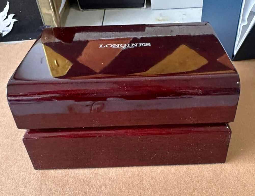 Longines Wooden Watch Presentation Display Box, 6.75x5x3.25 – Brand New