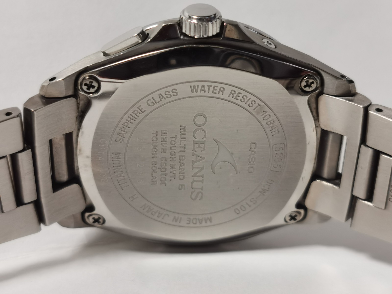 Casio Oceanus OCW-S100 Radio Solar Date Vintage Watch JDM