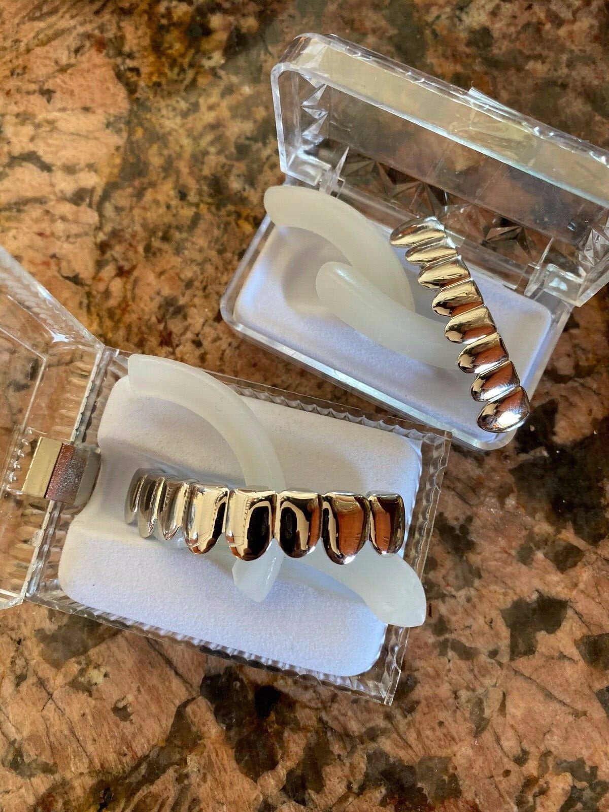 Real 925 Sterling Silver – GRILLZ Top Bottom Hip Hop Grills 6 8 Or Single Teeth