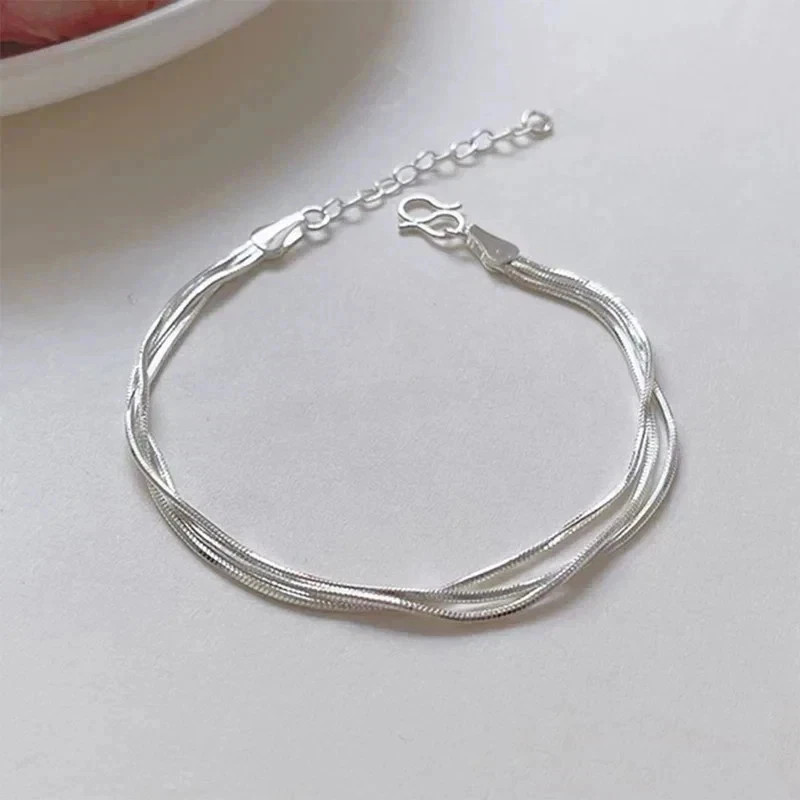 Share Genuine 925 Sterling Silver Ankle Bracelet Women Anklet Foot Jewelry Chain