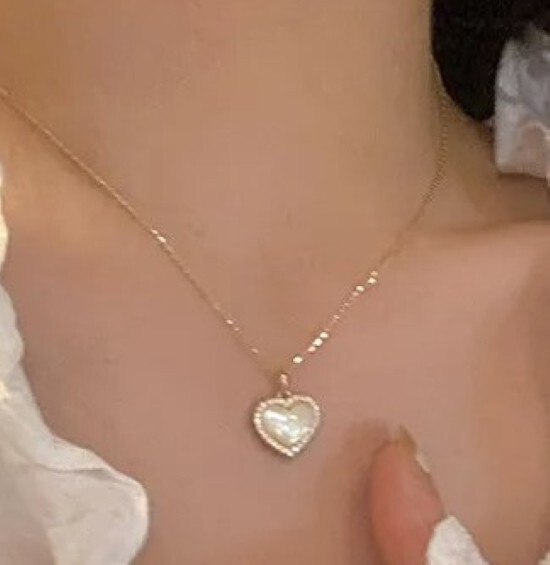 Loving Heart Pendant Necklace with Diamante Heart in Gift Bag
