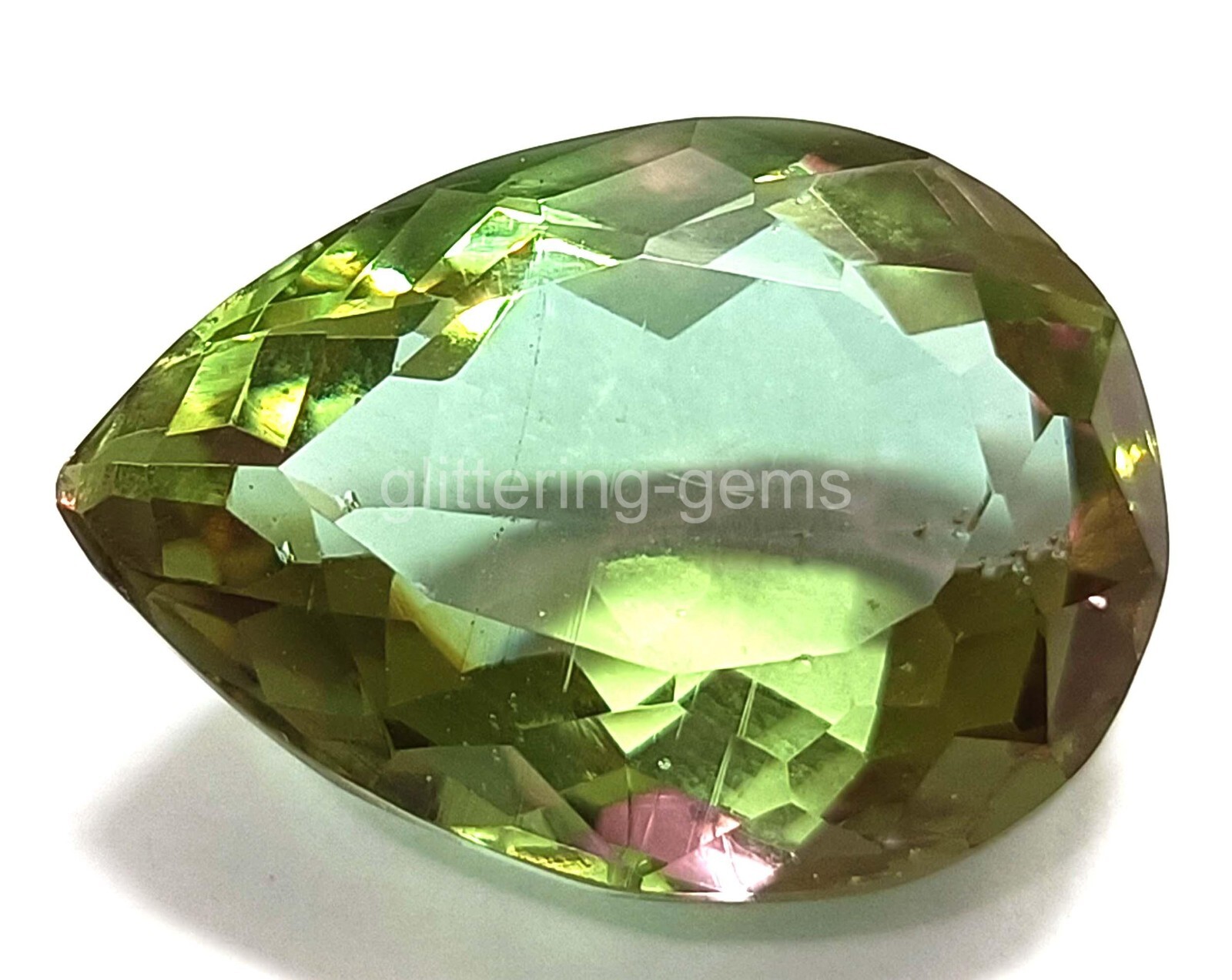 Pear Cut Natural Color Changing Alexandrite Stone 23.60 Ct IGL Loose Gems 5JJN
