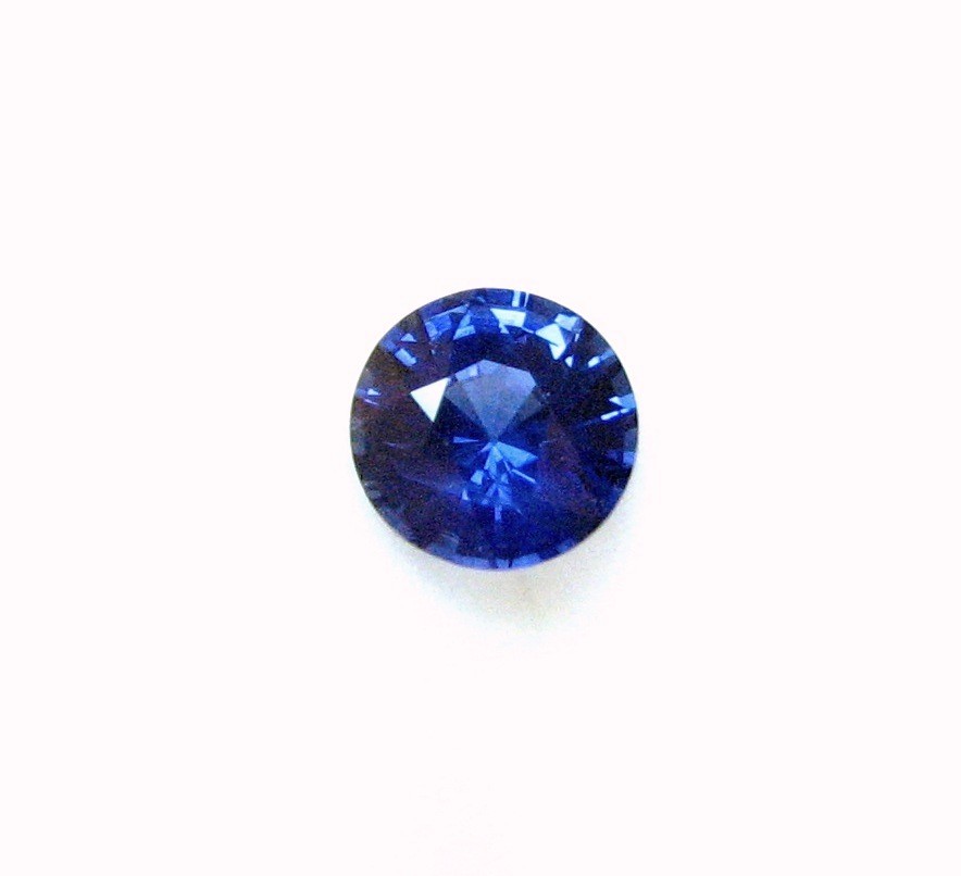 Authentic Natural Fine Gem Round Blue Sapphire 5.6×3.6 MM, 0.82 Carat- RARE