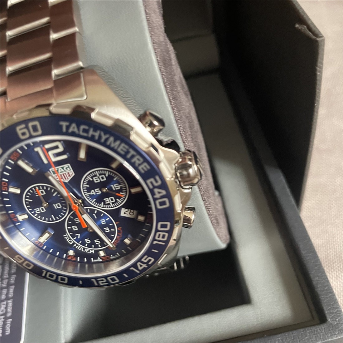 TAGHeuer Formula 1 QUARTZ Chronograph BLUE 43 Mens Watch CAZ1014.BA0842 STEEL