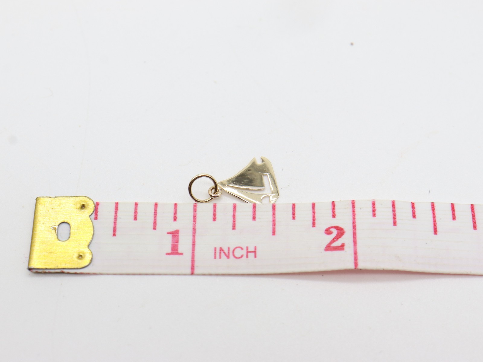 Petite 14K Yellow Gold 1/2″ Sailboat Pendant Charm 0.22 grams