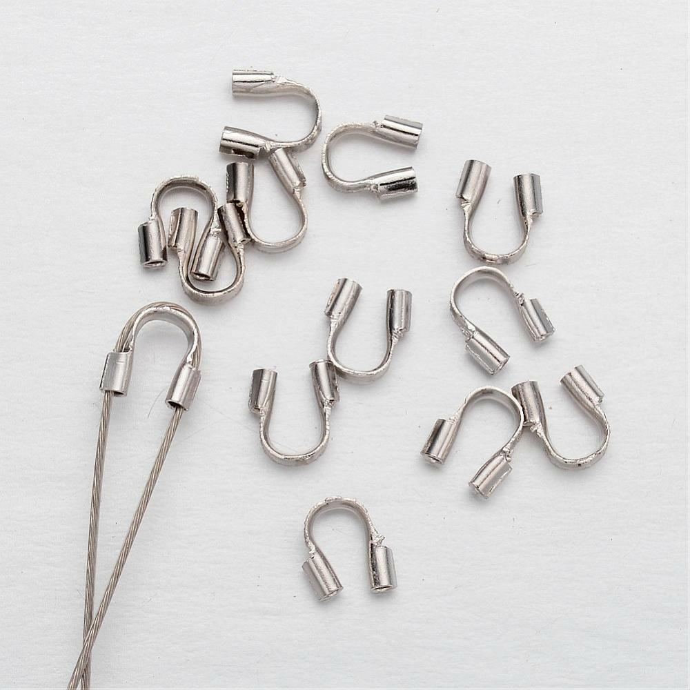 100 Brass Wire Guardian/Protectors Platinum Color Nickel Free.Buy more & Save