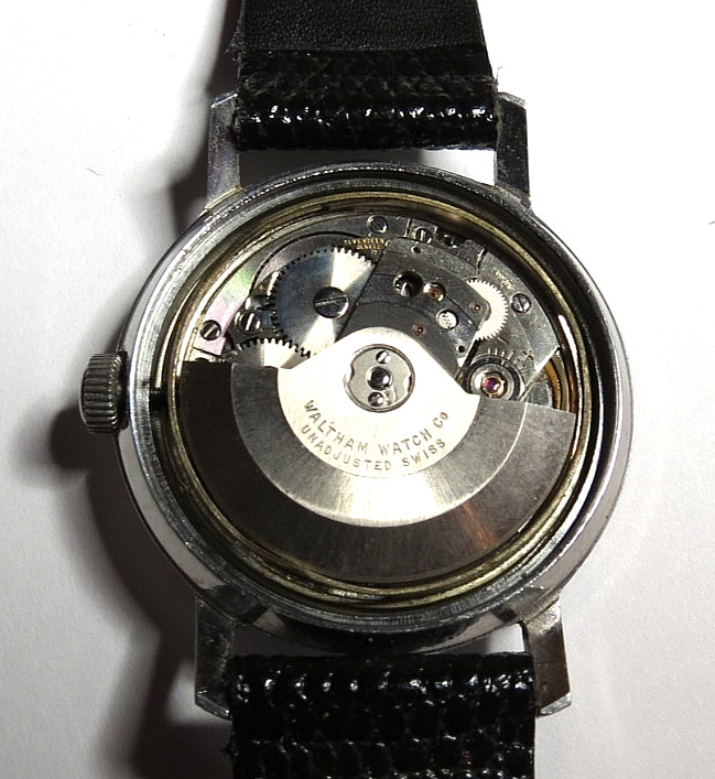 VTG 1960’s SWISS MENS WALTHAM 17’J AUTOMATIC RED POINTER 1700/01 WRISTWATCH RUNS