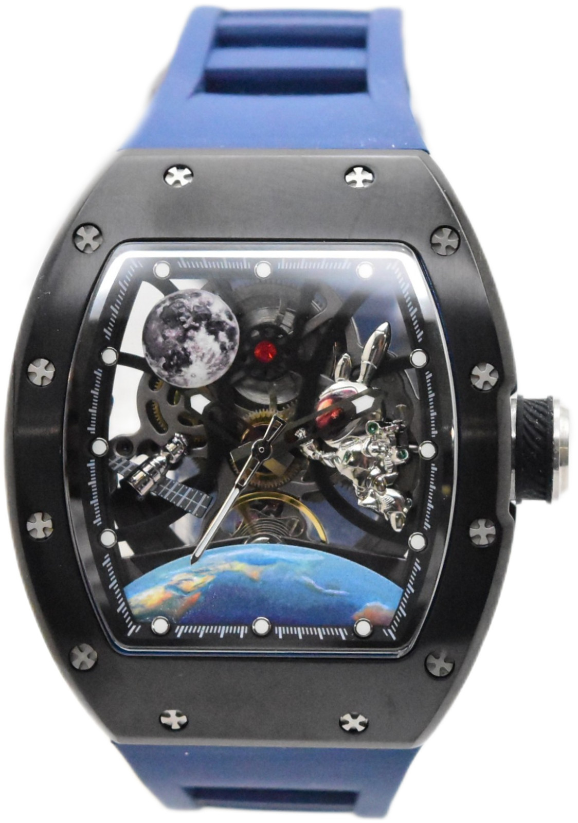 Invicta S1 Rally Interstellar Automatic Men’s Skeleton Dial Watch Blue 49009