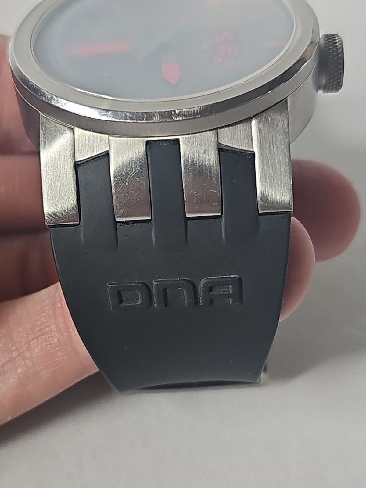Mens Invicta 15mm DNA Urban Wrist Watch 10402 Red/Silver/Black Band