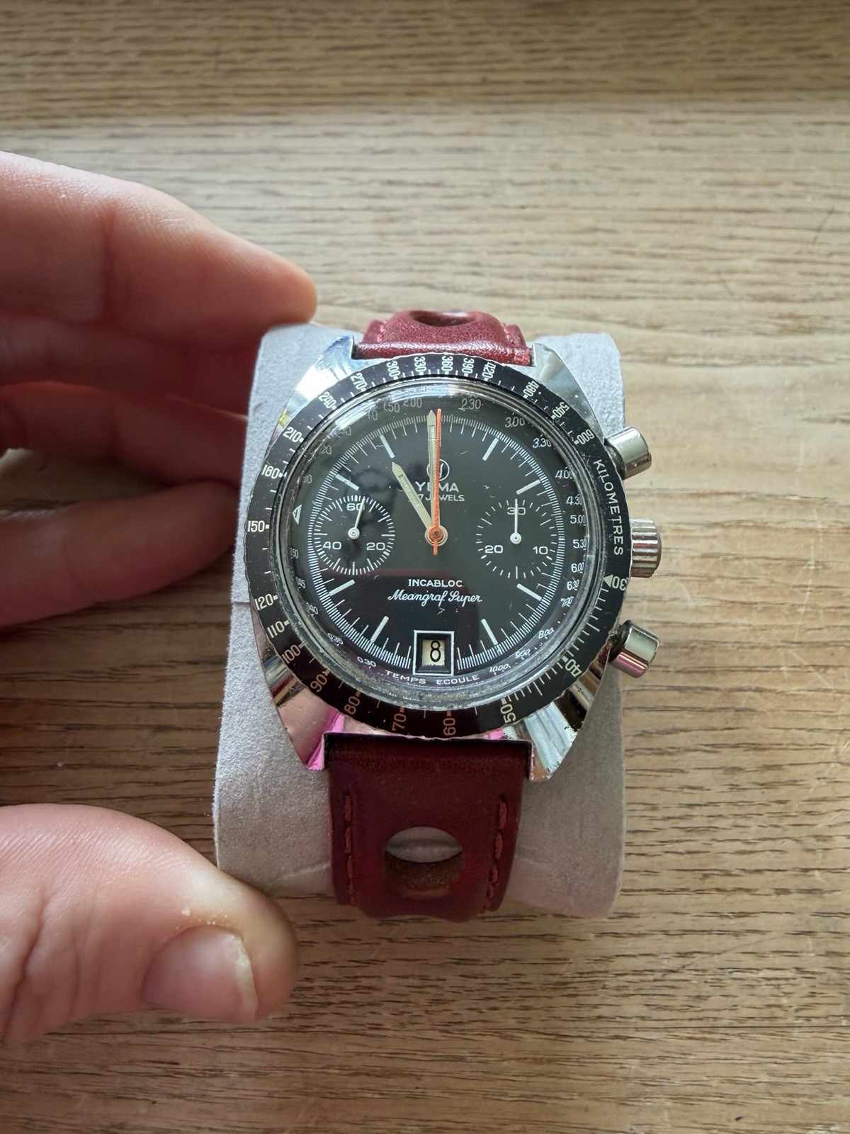 Vintage “Yema Meangraf Super” Chronograph Valjoux 7734 Watch