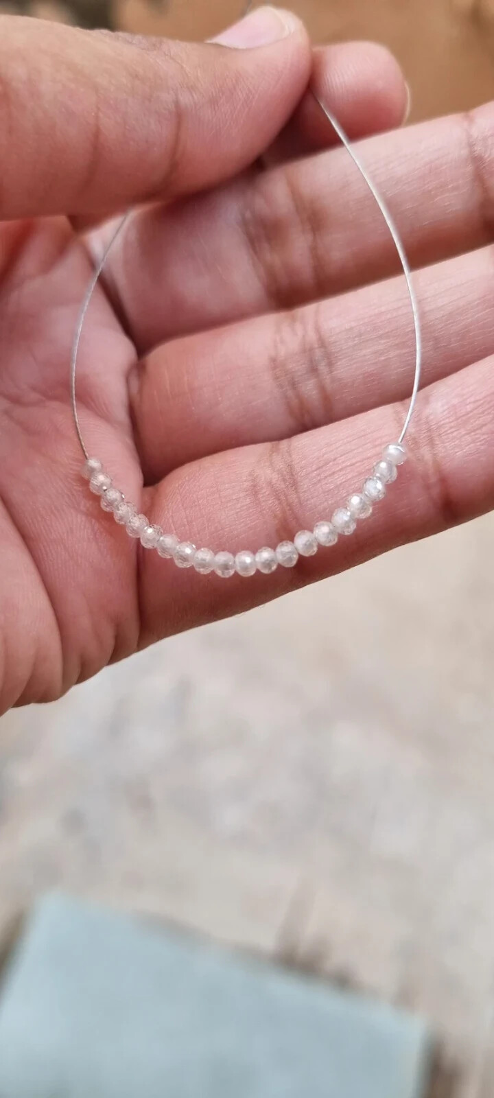 2.50 MM White Moissanite Beads |100 Pcs |Faceted Moissanite Beads
