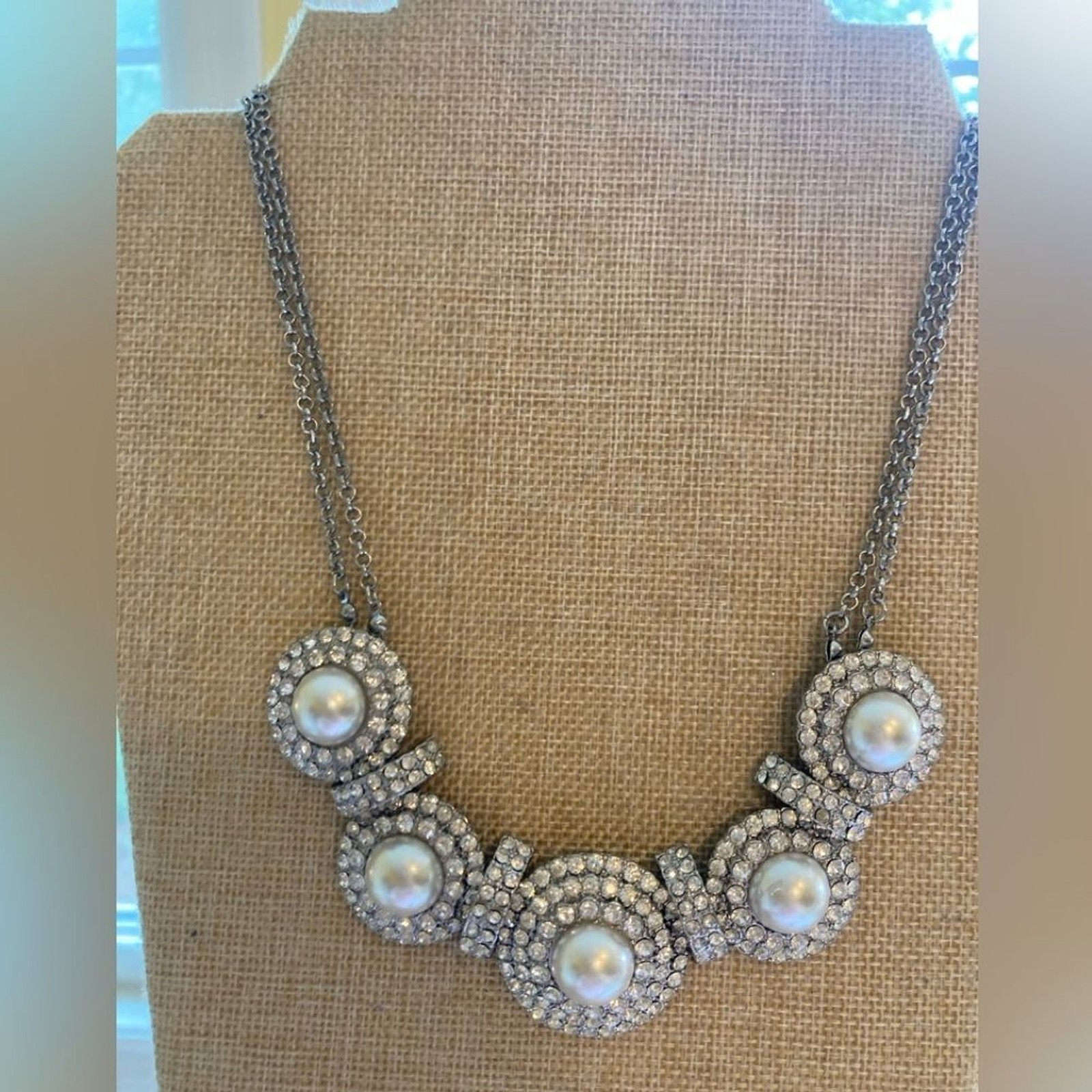 Brilliant Stones Statement Runway Bling Necklace