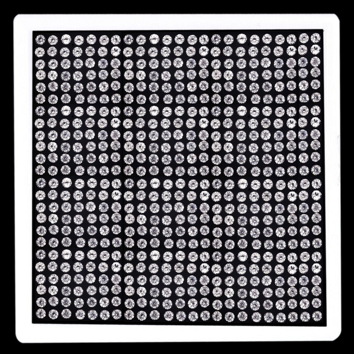 VVS 500 Pcs Natural White Topaz 1mm Round Diamond Cut Calibrated Gemstones Lot