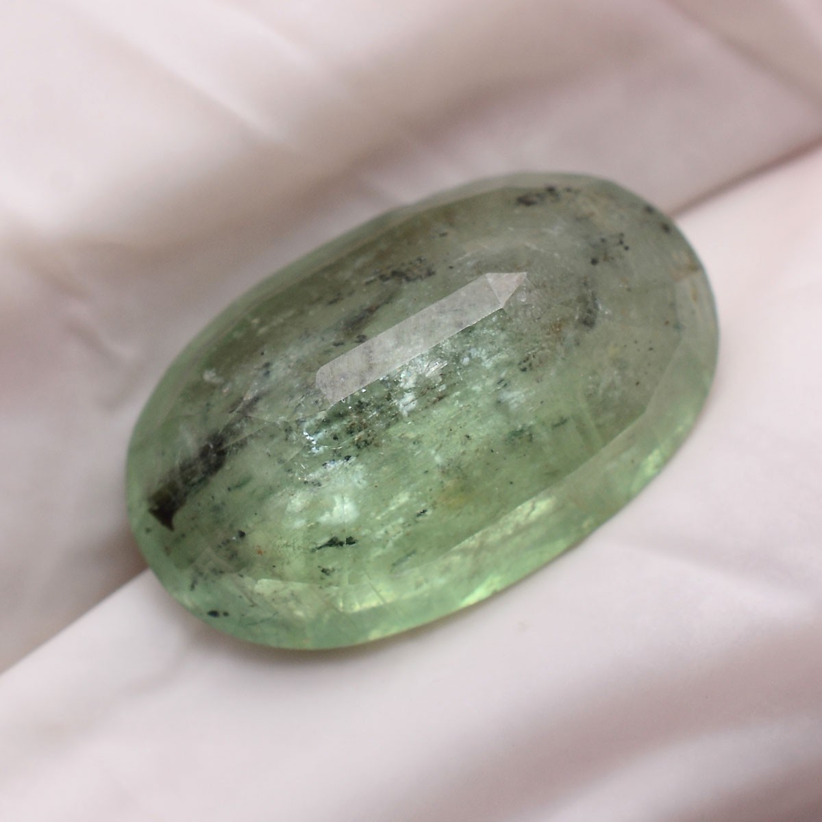 6.40 Cts Natural Green Kyanite 14mmx9mm Oval Cut Untreated Dazzling Gemstone