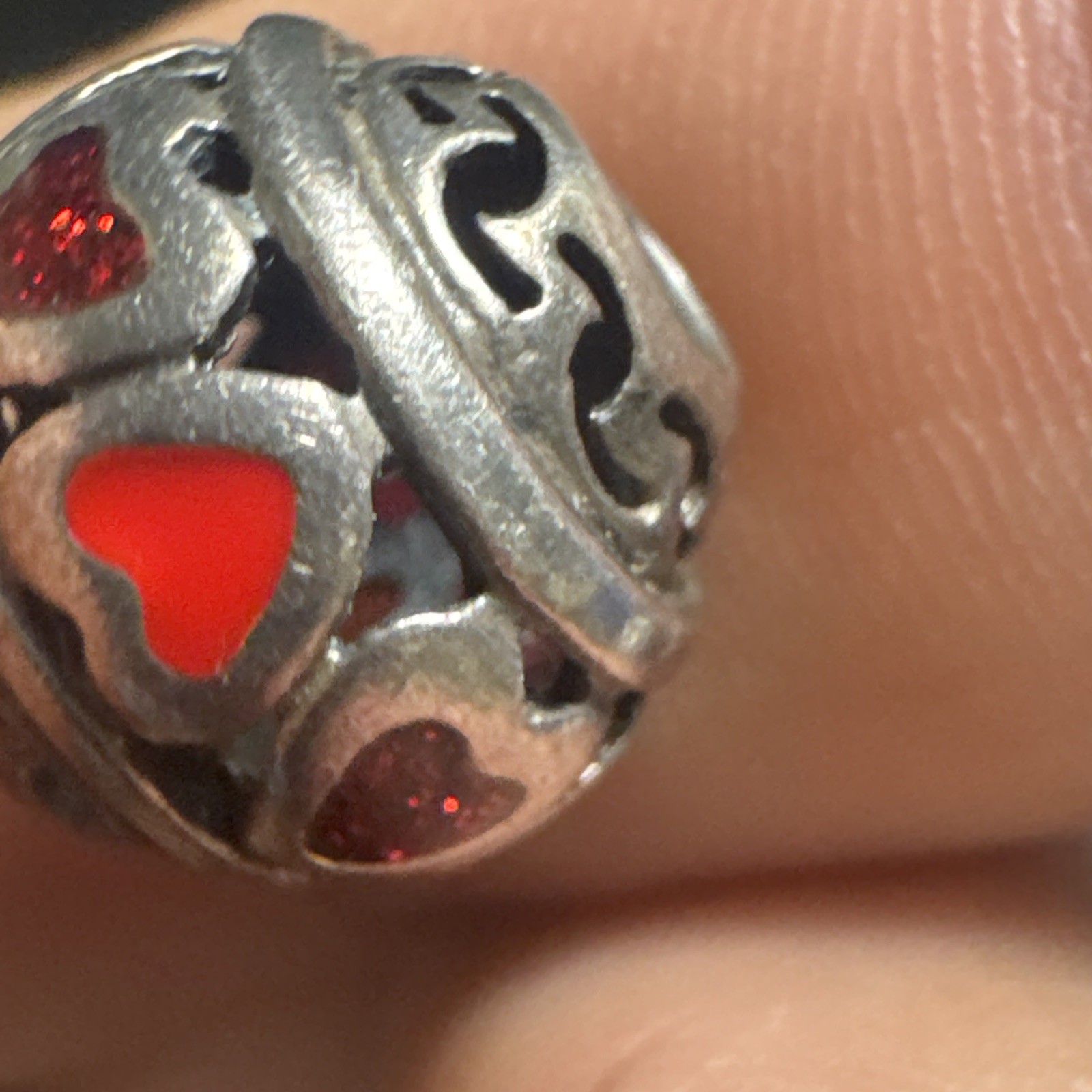 Michael Anthony Italy MA Sterling Silver 925 Charm Multi Red Hearts Lot Love