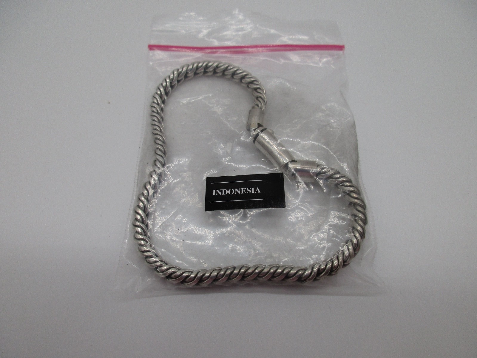 Novica Bali Unisex Sterling Silver Distinct Link Bracelet, Twining, 8.25″ Length