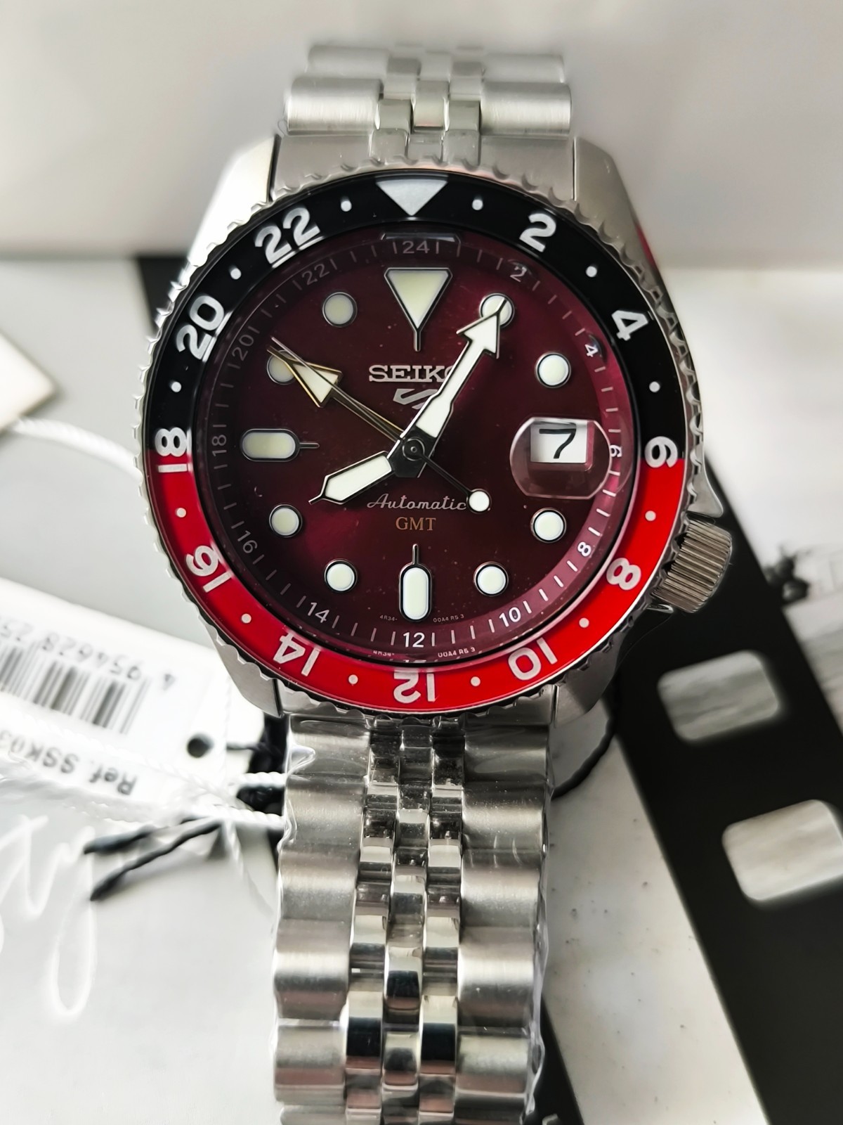 Seiko 5 Sports Asia SSK031K1 Passion Red red/black GMT (no box*)