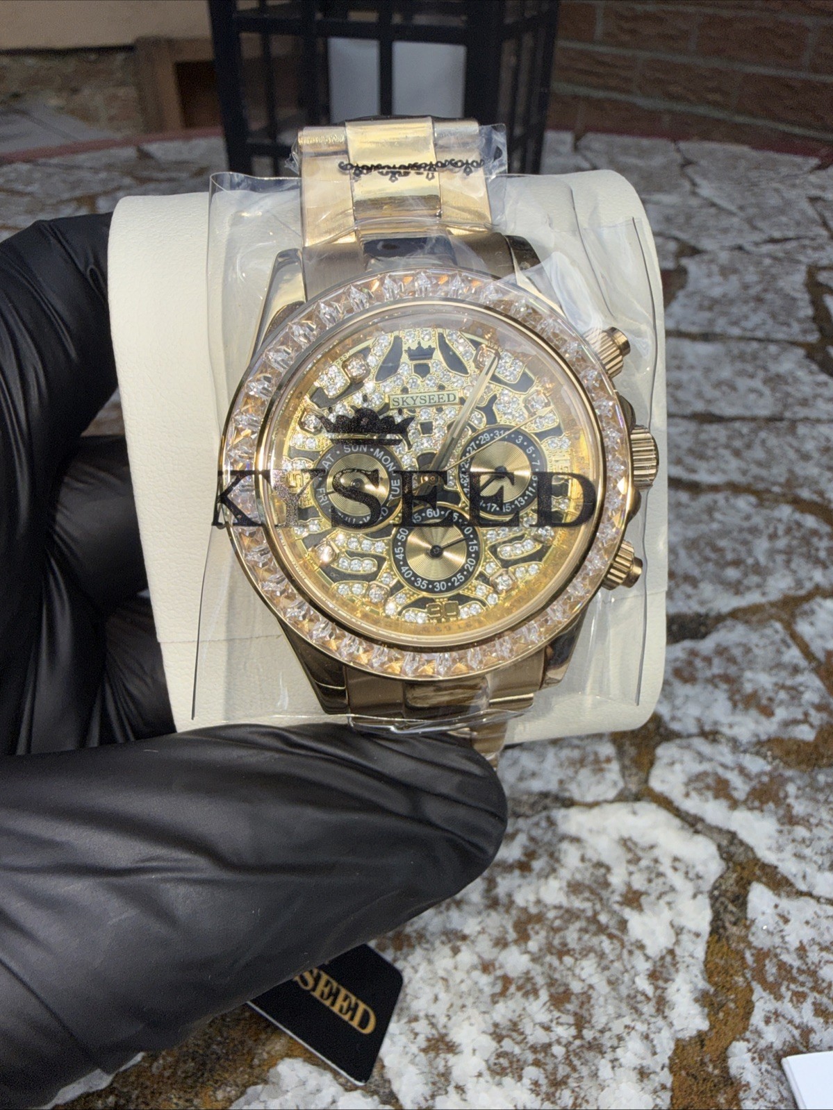 SKYSEED Men’s Sapphire Mechanical Watch, Fashion Luminous “Tiger Dee” Luxury