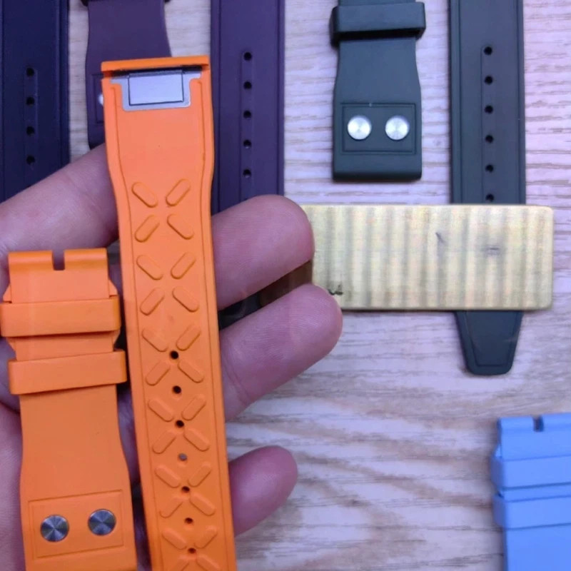 Replacement Quick Change 21mm FKM Rubber Watch Strap Fits IWC Pilot’s 43mm