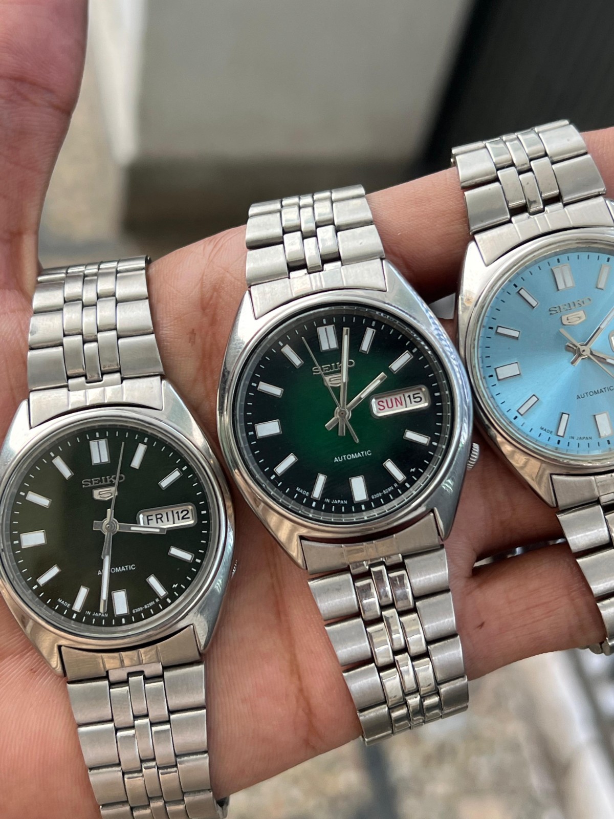 Lot of Vintage Seiko 5 Mens Automatic Watch Day-Date 6309