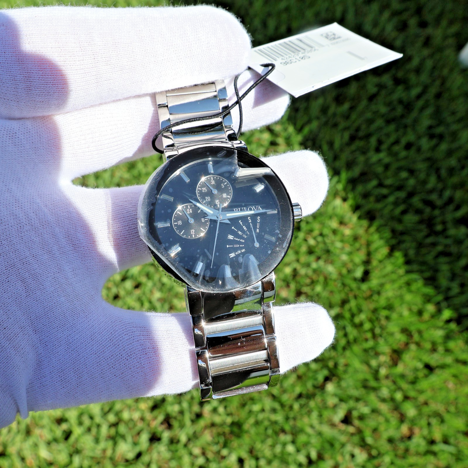 New Unworn – Bulova 96C105 Men’s Chronograph Black Dial Bracelet Watch w/ Box