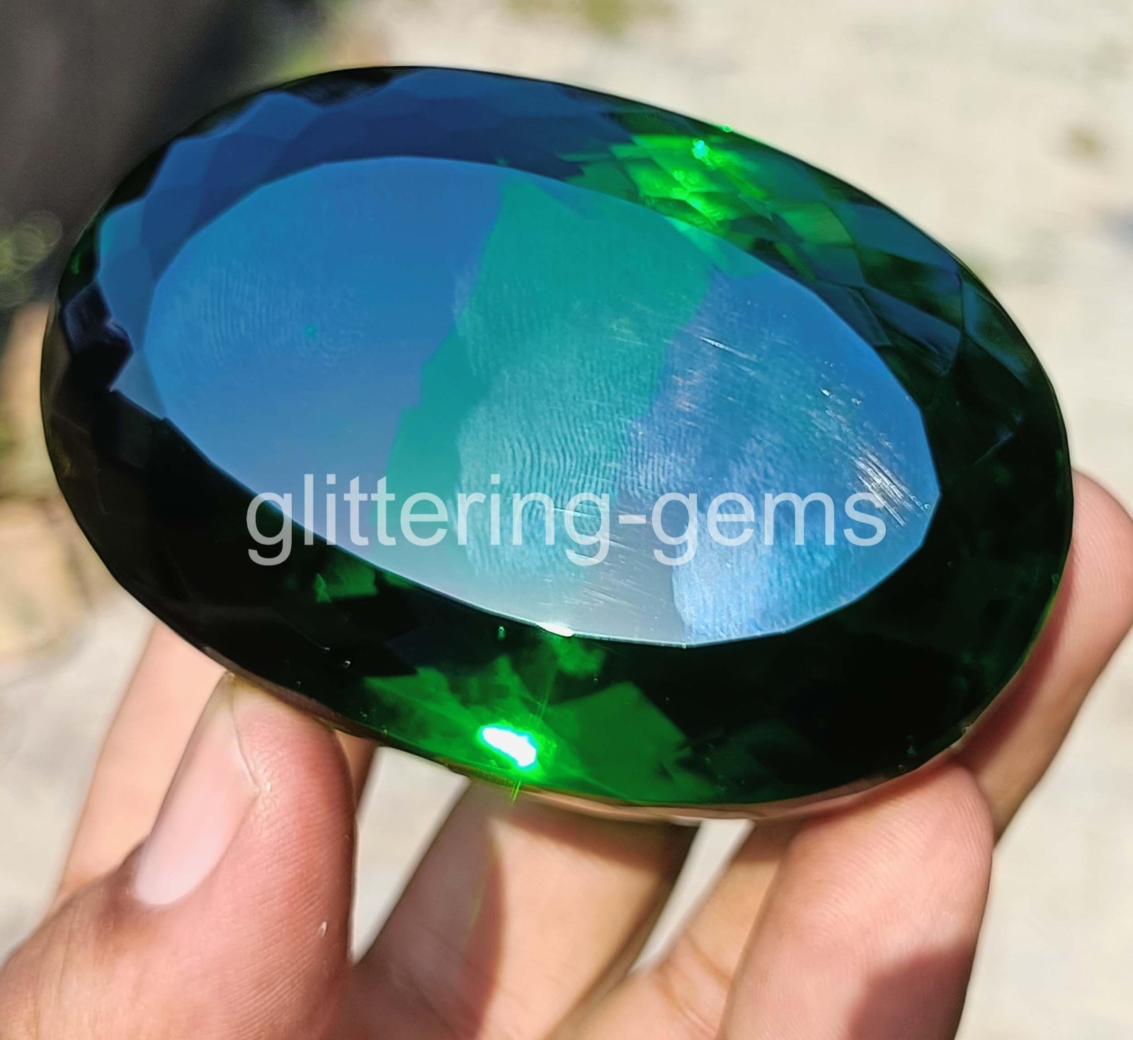 Best Natural Green Emerald Certified 1000 Ct Oval Shape IGL- Loose Gemstone 6YHD