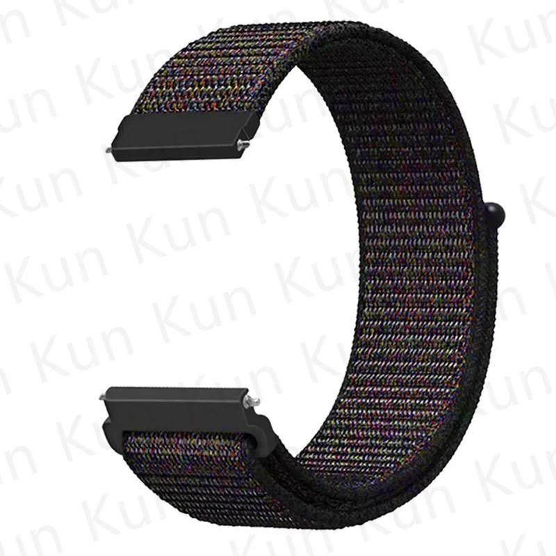 20mm 22mm Woven Nylon Sport Loop Watch Band Strap W/ Quick Release Spring Pins