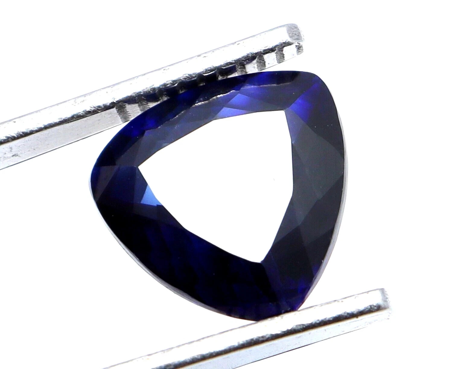 Natural Certified 10.20 Ct Ceylon Trillion Cut Blue Sapphire Loose Gemstone