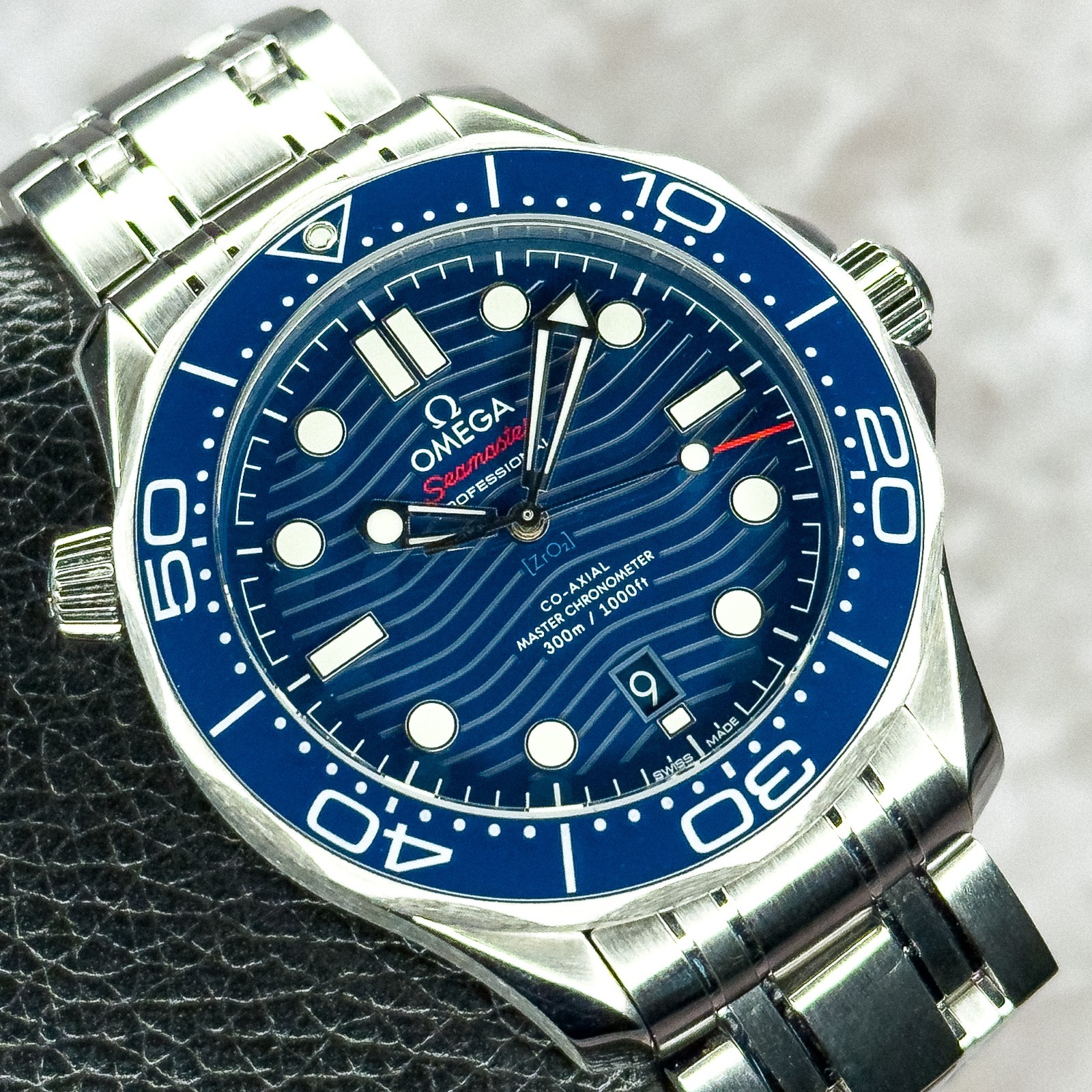 OMEGA Seamaster 300M SMP300m Blue Wave Dial 210.30.42.20.03.001 Box & Papers