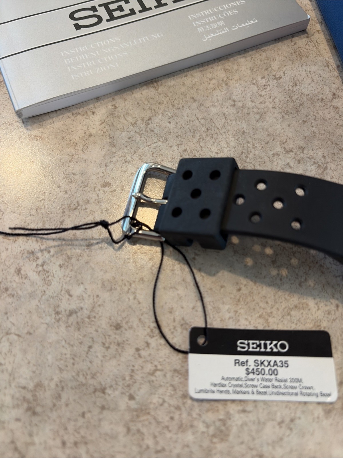 Seiko Yellow Men’s Watch – SKXA35 **New Never Worn**