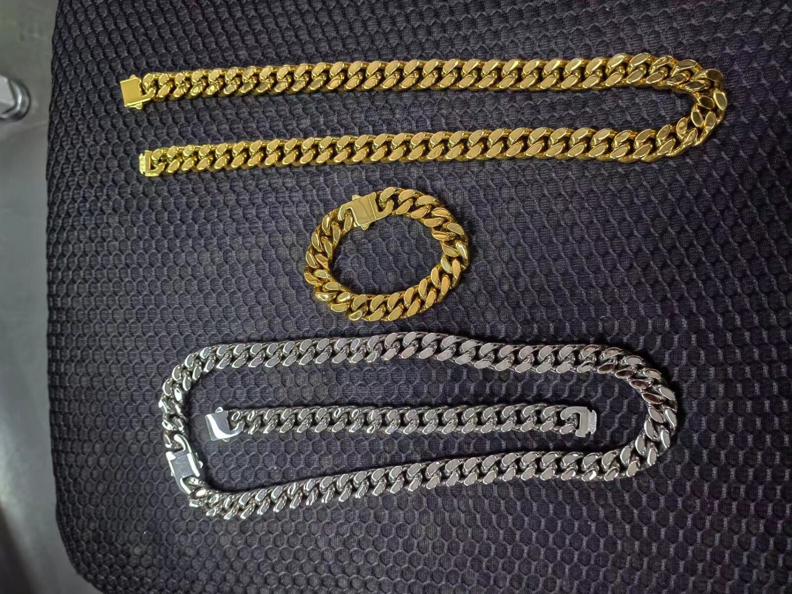 5-15mm 4-Sided Stainless Steel Miami Hip Hop Cuban Chain Necklace or Bracelet