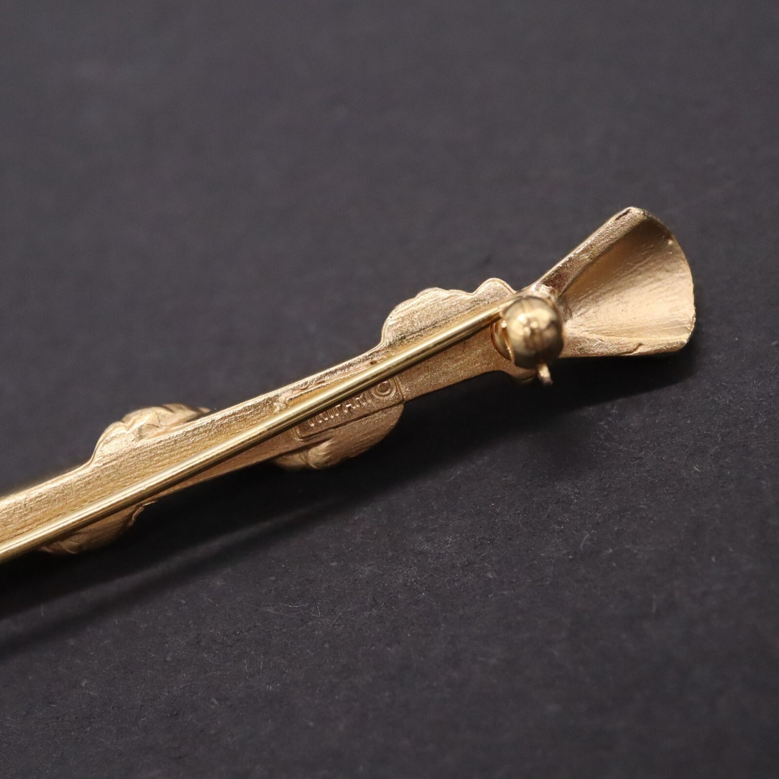 Vtg Crown Trifari Drum Major Majorette Pin Baton Scepter Marching Band AS IS
