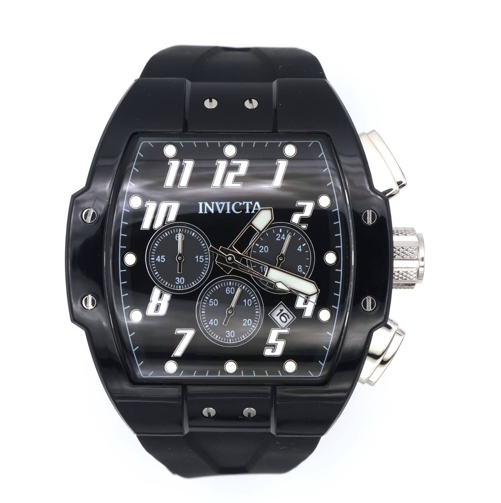 Invicta S1 Rally Black Smoke Men’s 47mm Clear Case Chronograph Watch 45480