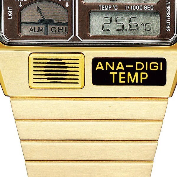 CITIZEN ANA-DIGI TEMP JG2103-72X Gold Analog Digital Men’s Watch NEW BOX
