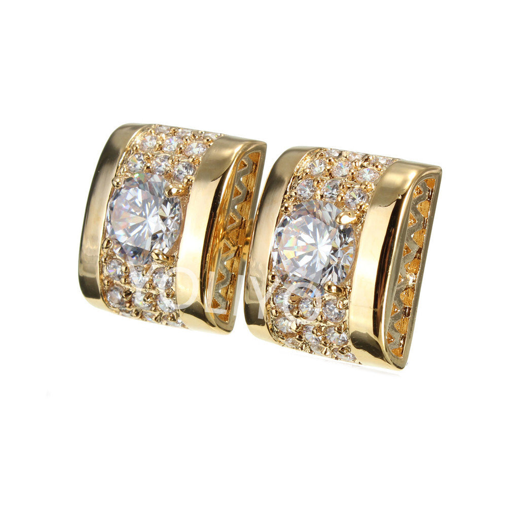 Mens Cufflinks Crystal Shirt Cuff Links Wedding Gift Party