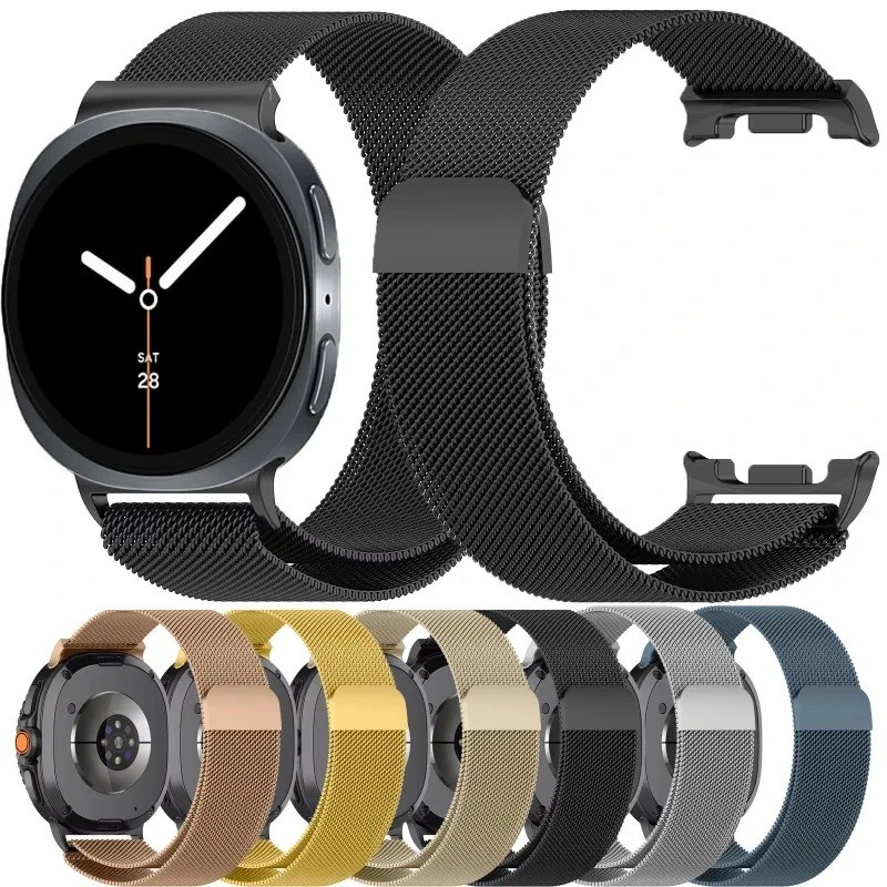 Metal Milanese Loop Band+TPU Case for Samsung Galaxy Watch 8 40/44mm & 8 Classic