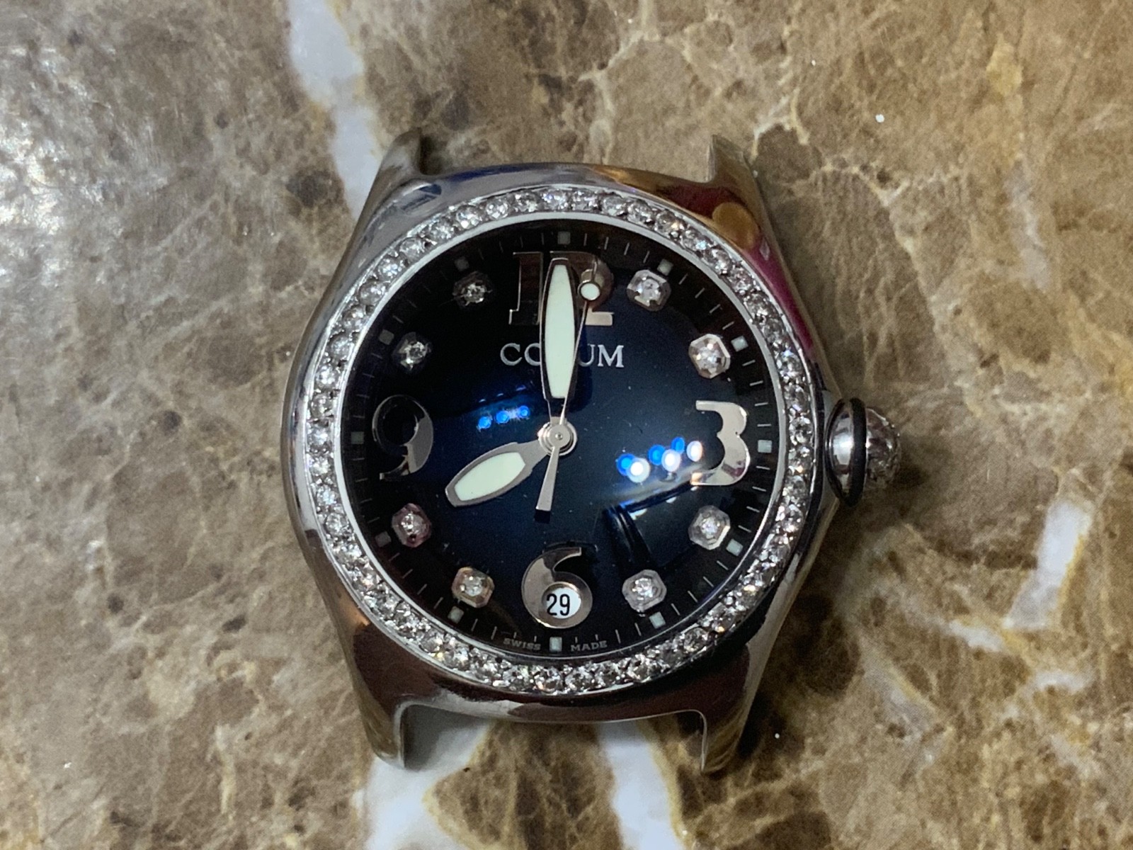 Corum Bubble XL Head! Reference 163.150.20! 45MM! Factory Diamonds!