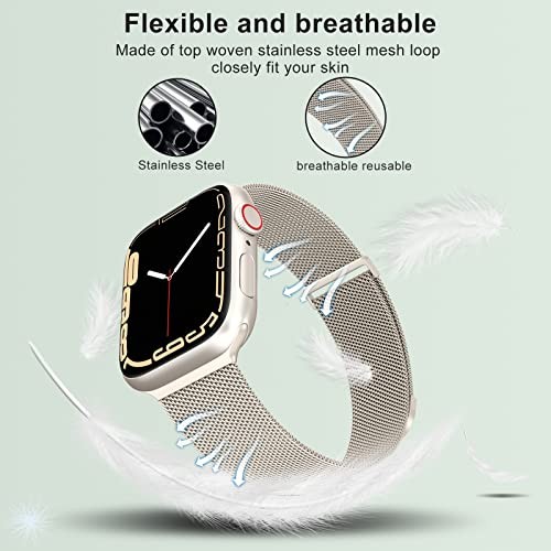 Compatible with Apple Watch Series 11&10 42mm/41mm/40mm/38mm A—Starlight