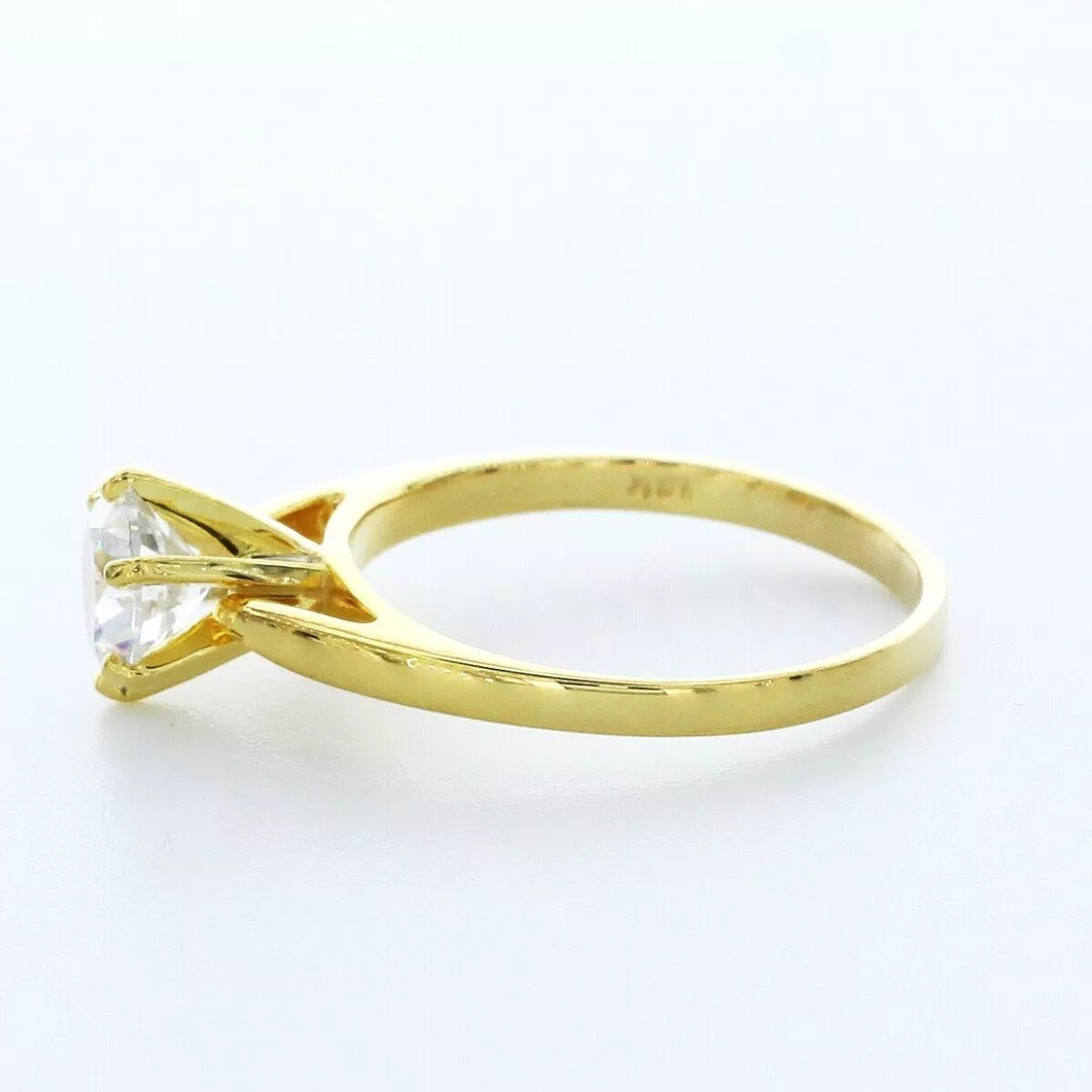 Solitaire Engagement Ring 14K Gold Classic 1.83 CT Round Lab-Grown Diamond D VS2