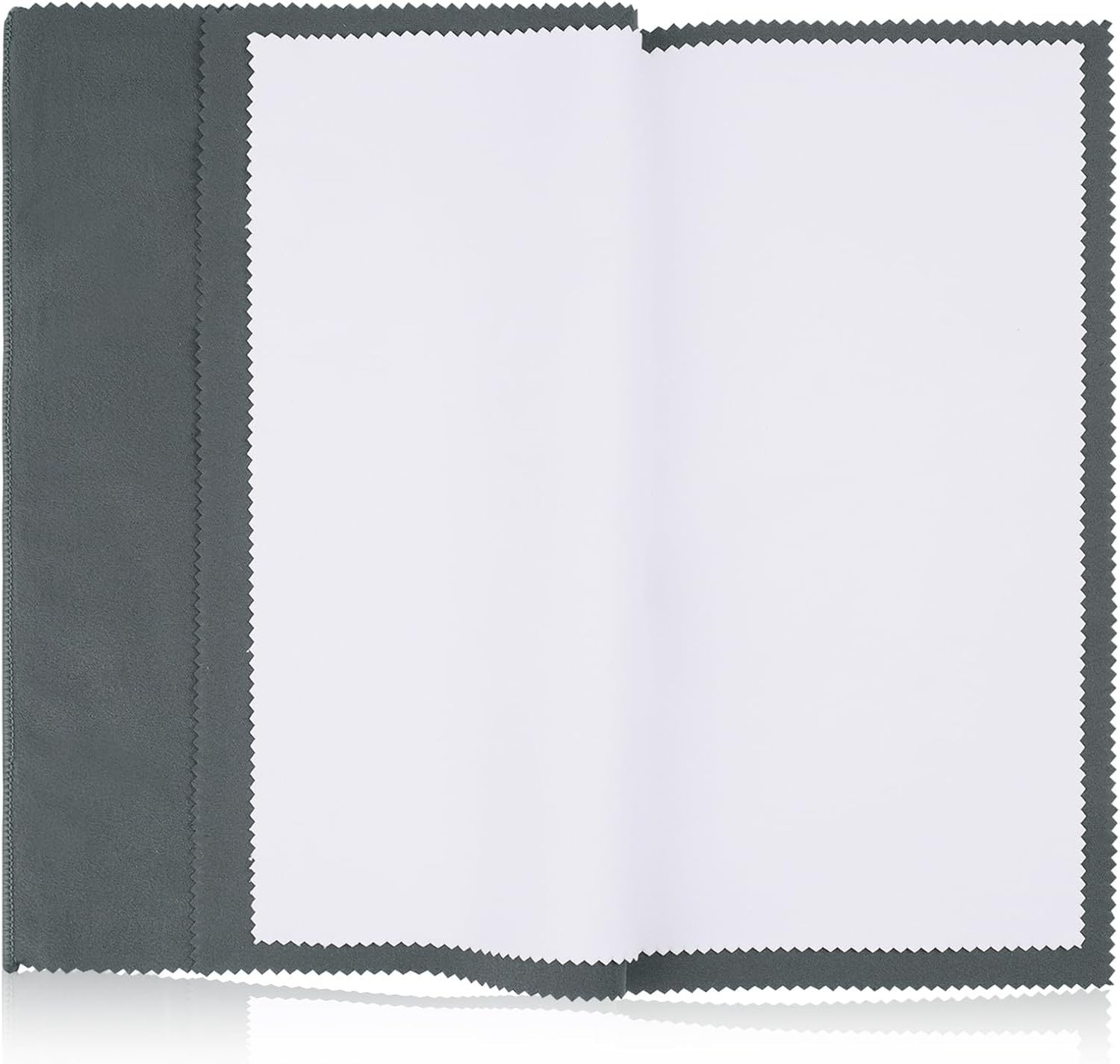 Classic Grey 2PC Polishing Cloth Set – Reusable and Gentle Care for Jewelry