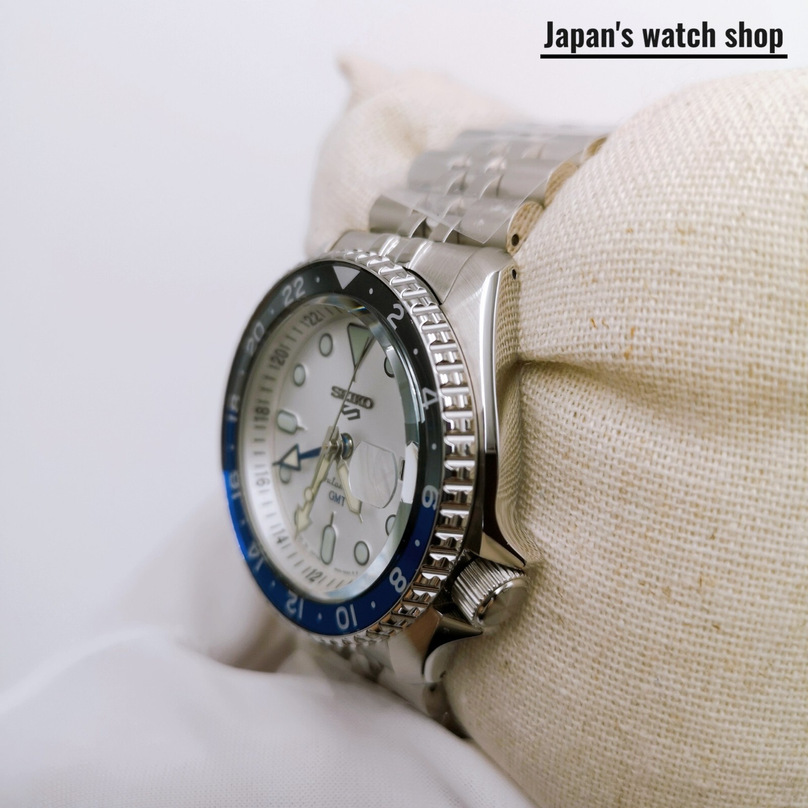 SEIKO 5 Sports SBSC017 White SKX Sports Style GMT Men’s Watch New in Box