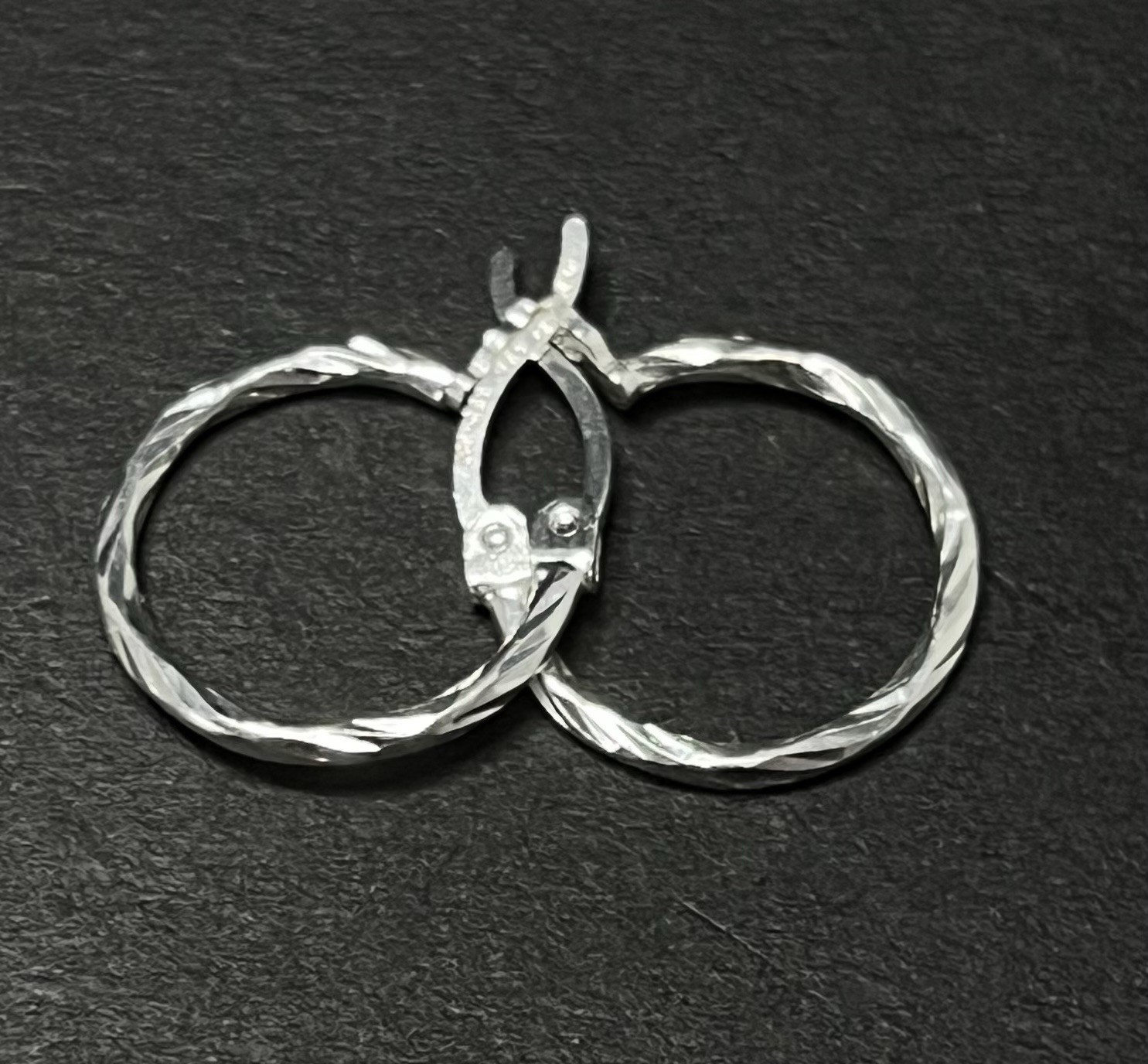 Argollas de Diseño Escultórico en Plata 925, 925 Sterling Silver Hoop Earrings